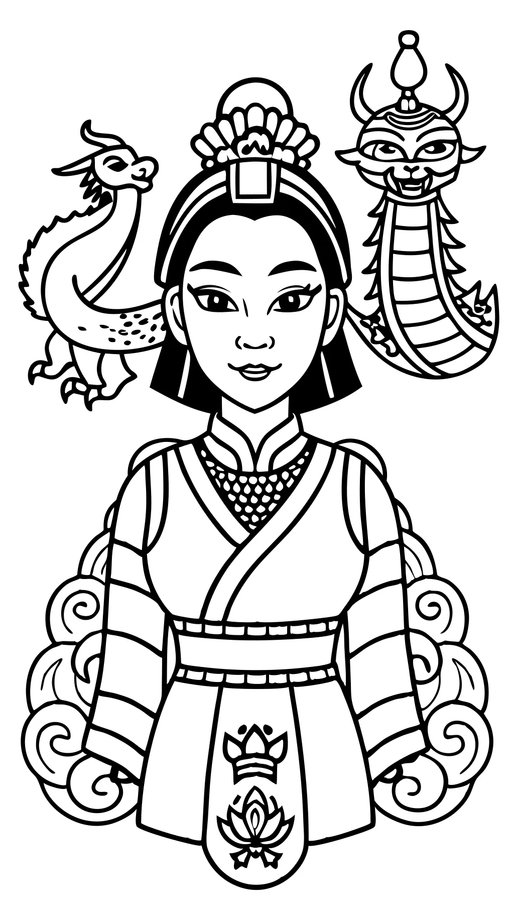 mulan coloring pages